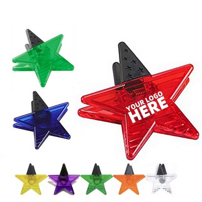 Star Magnetic Memo Clip w/Strong Grip